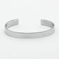 NVR Men's Set of 2 Black & Silver Stainless Steel Cuff Bracelet - Swadesiicart
