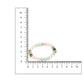 Green Avanturine, Clear Quarts, Amethyst Multicoloued Pastel Shade Crystal Bracelet - Ruby Raang | Swadesiicart