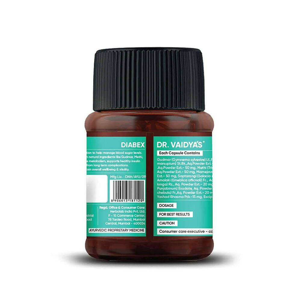 Dr. Vaidya's Diabex Capsules | Swadesiicart