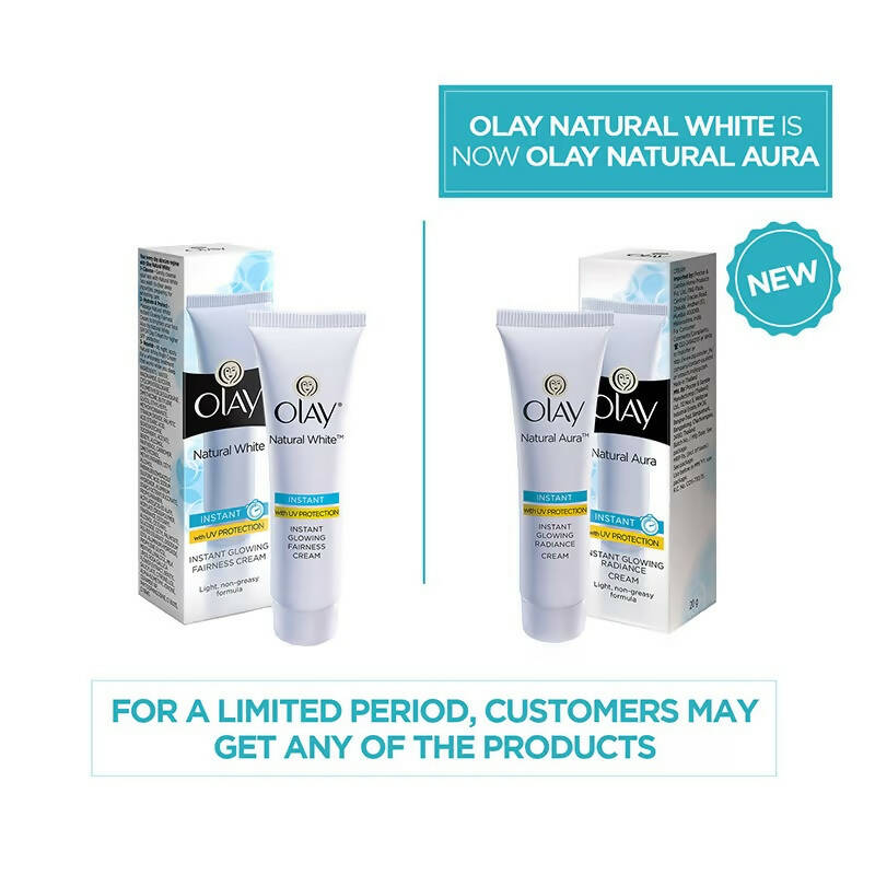Olay Natural Aura Instant Glowing Radiance Cream - Swadesiicart