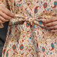 Women's Partywear Designer Cream & Multi Muslin co-ord set - Stylishta - Swadesiicart