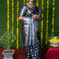 Jyoti Fashion Women's Black Soft Handloom Silk Zari Woven Saree with Blouse | Swadesiicart