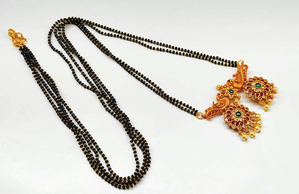 Matt Finish Peacock Mangalsutra | Swadesiicart