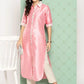 Ahalyaa Women's Traditional wear Kurta - Pink | Swadesiicart