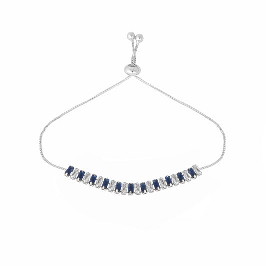 Nuyug Blue Emerald Radiance Anti Tarnish Bracelet | Swadesiicart