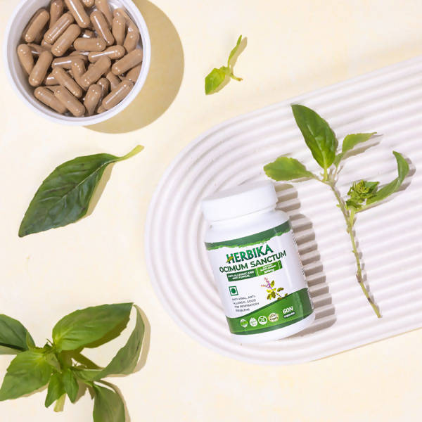 Herbika Ocimum Sanctum Capsules | Swadesiicart