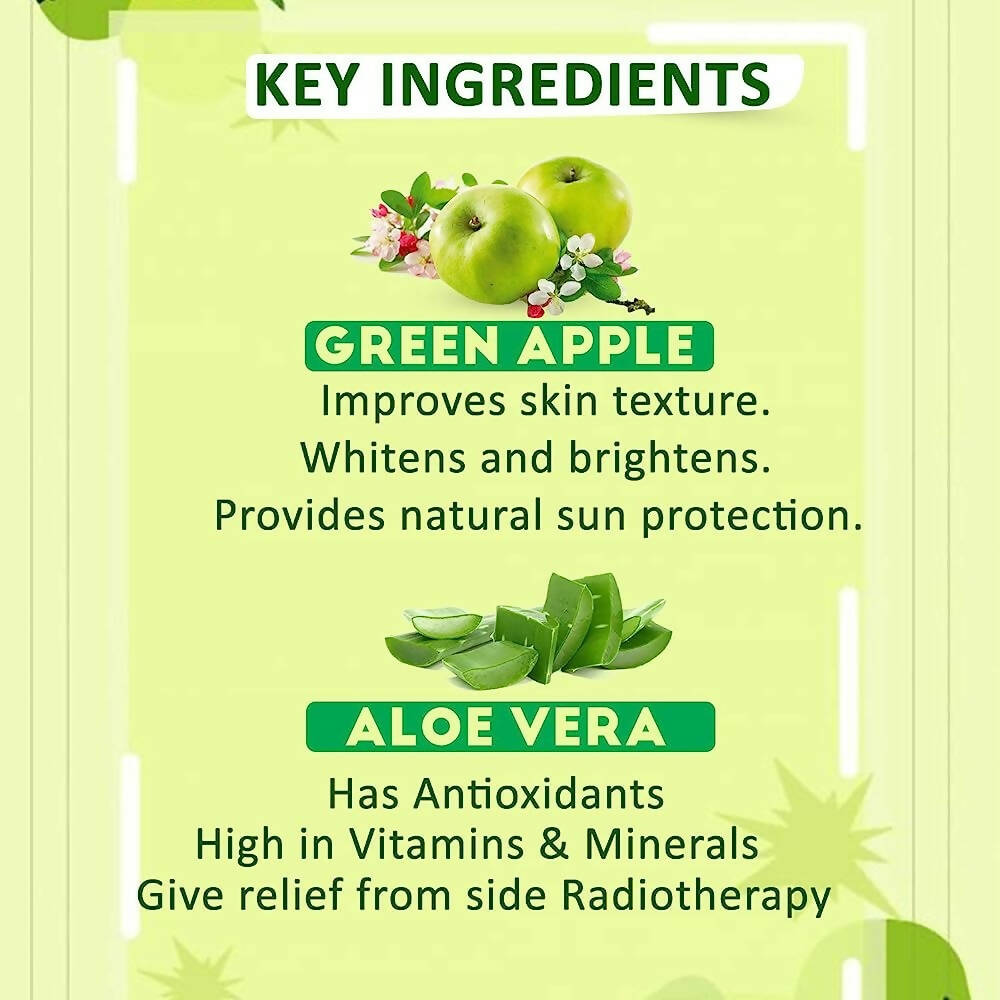 NutriGlow Skin Balancing Green Apple Toner - Swadesiicart