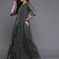 Ahalyaa Women's Traditional wear Kurta Set - Grey | Swadesiicart
