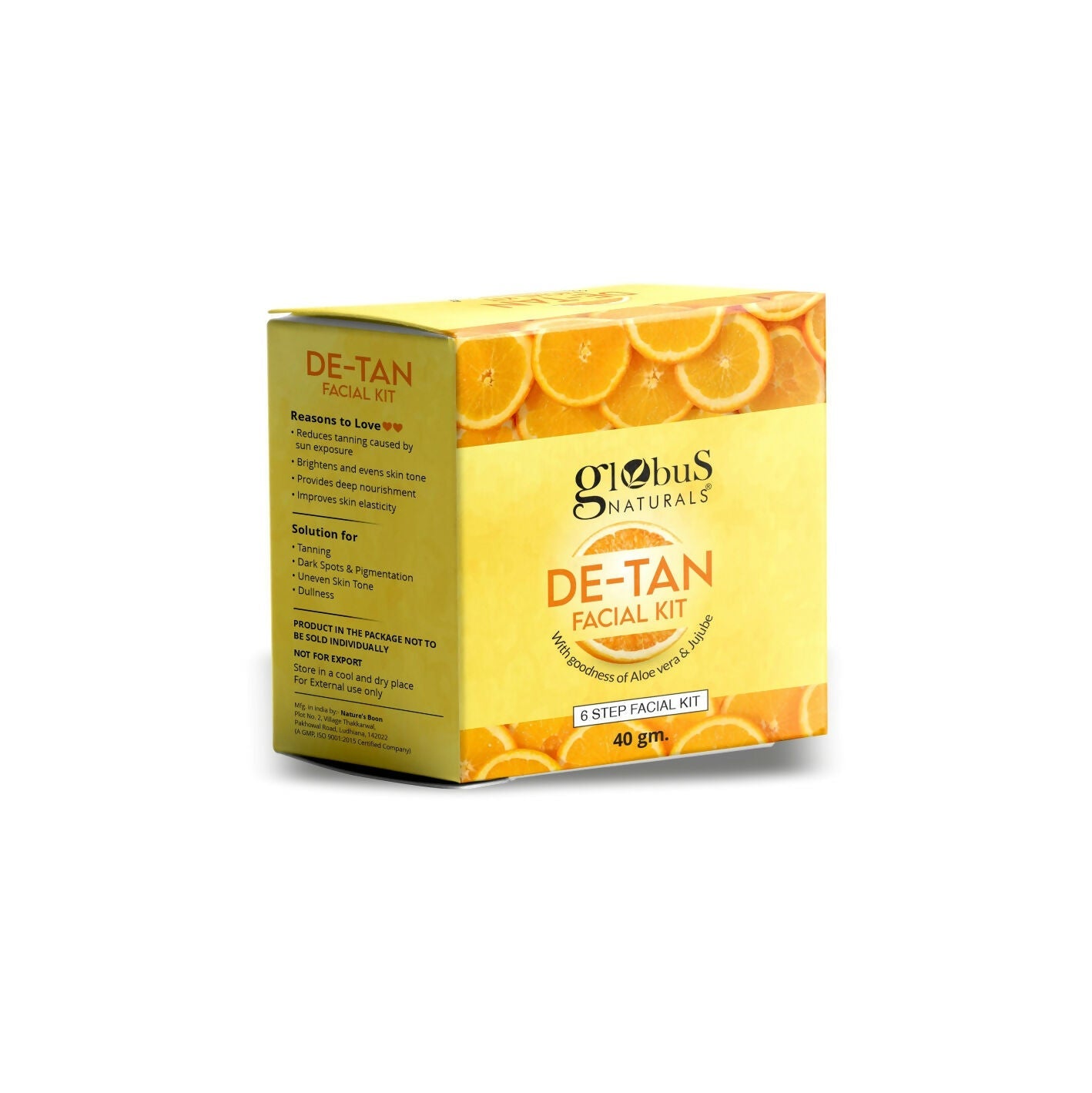 Globus Naturals De-Tan 6 Step Facial Kit | Swadesiicart