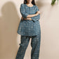 Breathables Abstract Green Cotton Kurta & Pant Co-Ord Set