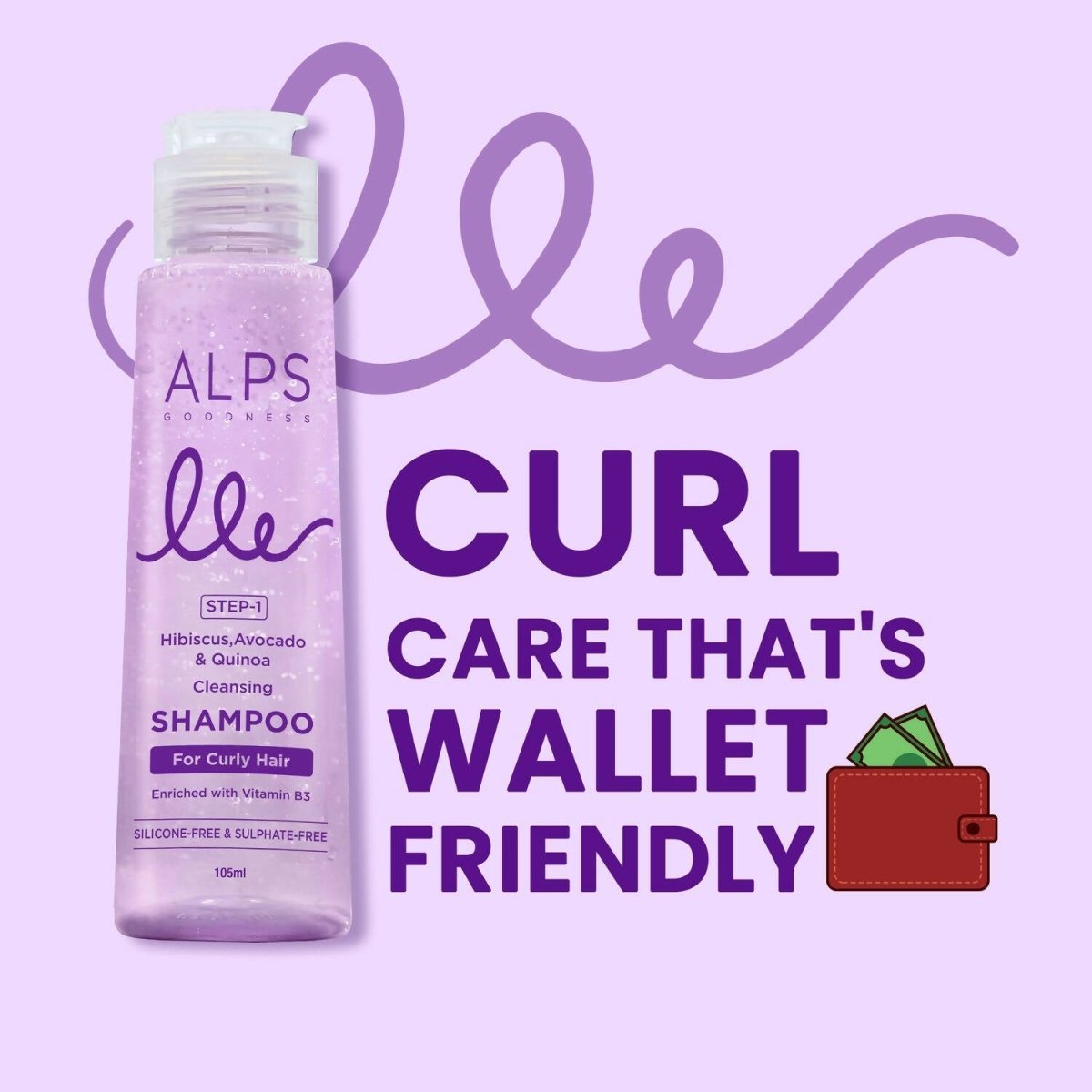 Alps Goodness Hibiscus, Avocado & Quinoa Cleansing Shampoo - Swadesiicart