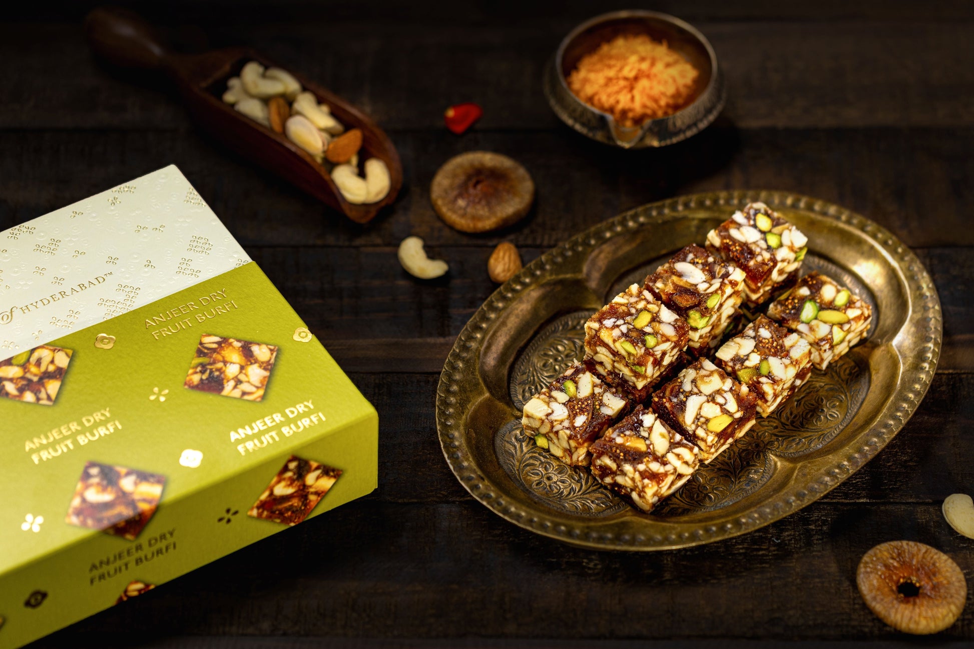 Almond House Anjeer Dryfruit Burfi (MAP) - Swadesiicart
