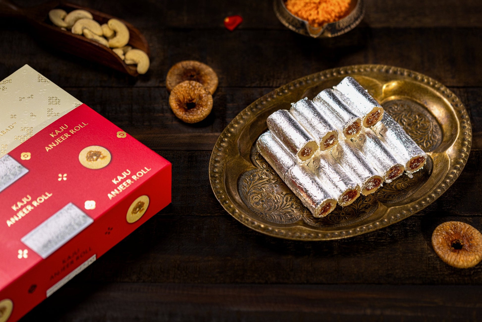 Almond House Kaju Anjeer Roll (MAP) - Swadesiicart