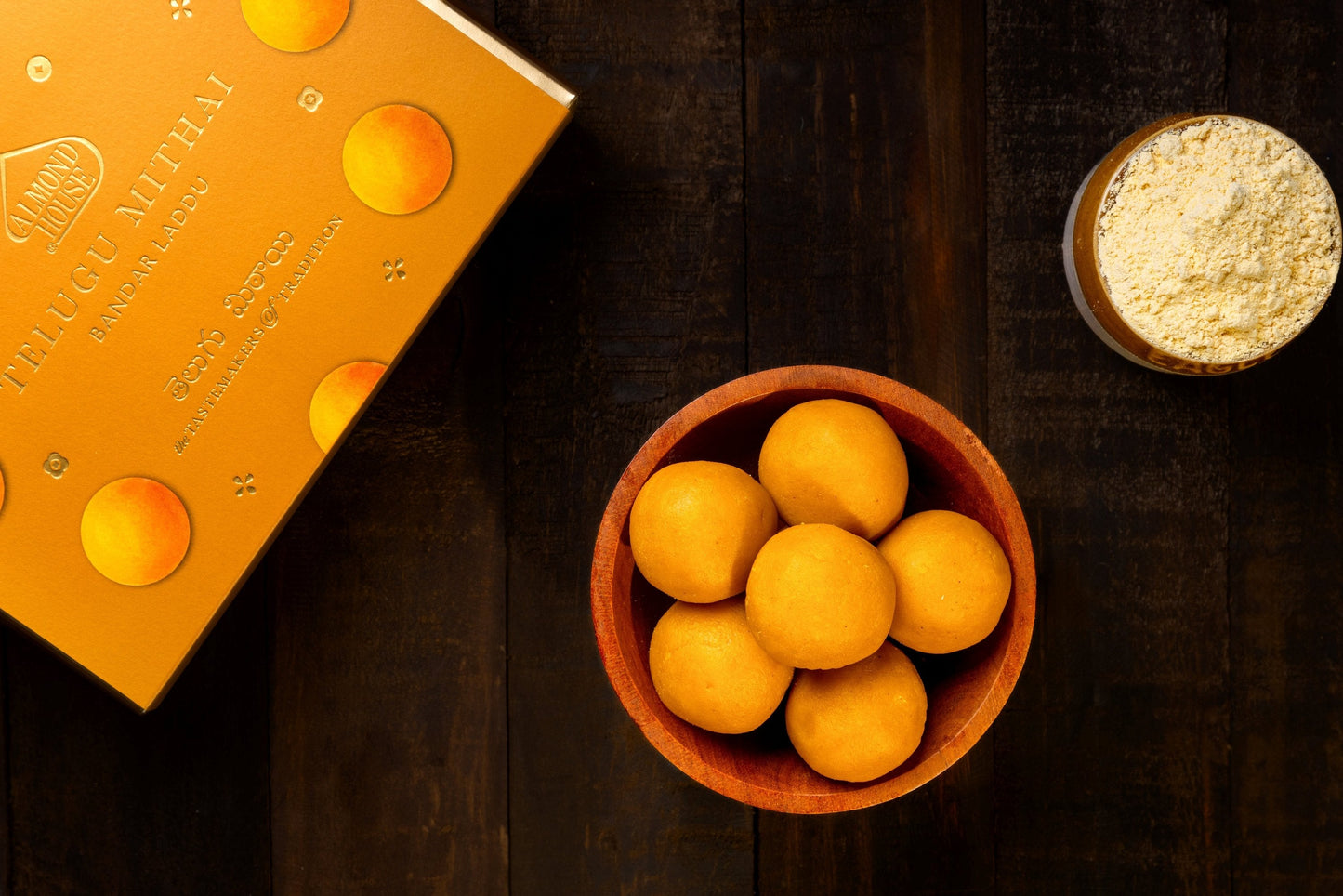 Almond House Bandar Laddu (MAP) - Swadesiicart