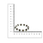 Clear Quatrz & Pyrite Black and White Beads Bracelet - Ruby Raang | Swadesiicart