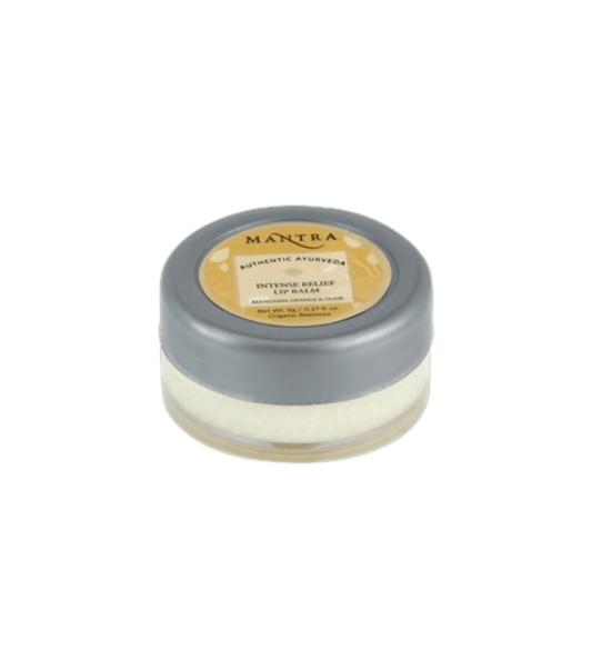 Mantra Herbal Intense Relief Lip Balm Mandarin Orange & Olive - Swadesiicart