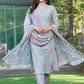 BulBul Fashionista Brown Cotton Kurta Set with Dupatta - Swadesiicart