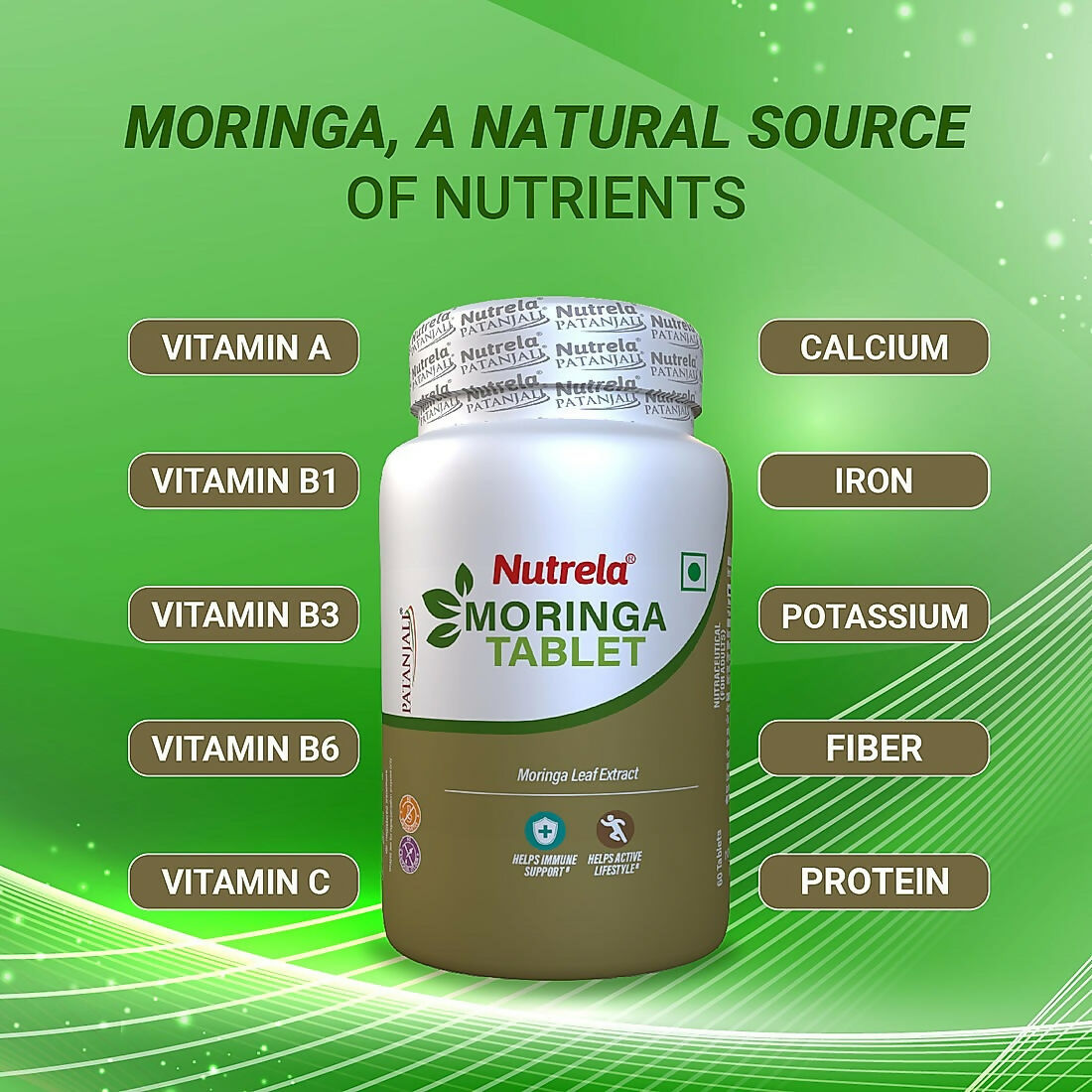 Patanjali Nutrela Moringa Tablets - Swadesiicart