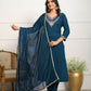 Festive Wear Ethnic Rama Viscose Chanderi Stitched Suit With Dupatta - Tanisha | Swadesiicart