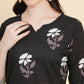 Designer Stylish black Cotton Stitched Suit With Dupatta - Tanisha | Swadesiicart