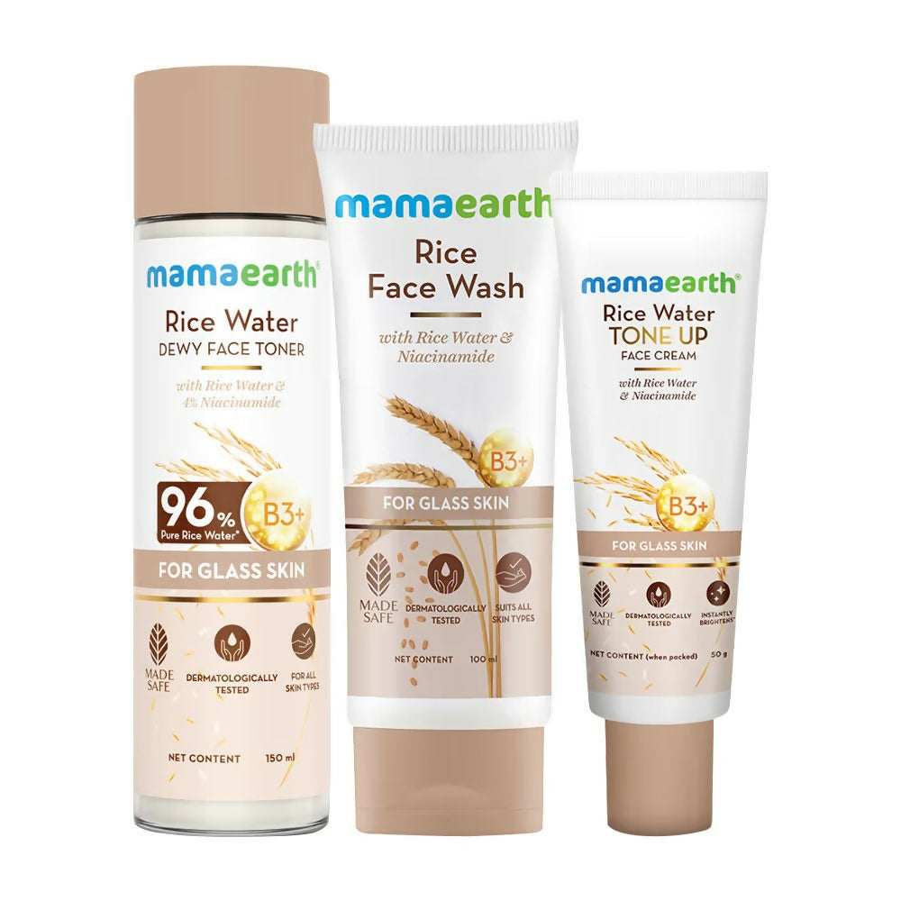 Mamaearth Rice Water Glow Set | Swadesiicart