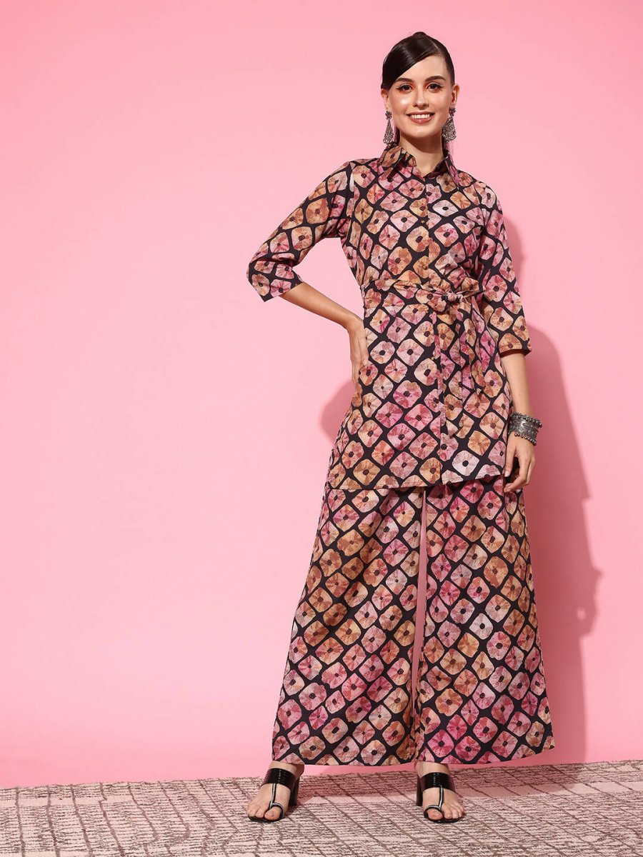 Ahalyaa Women's Traditional Wear Co-ods - Black