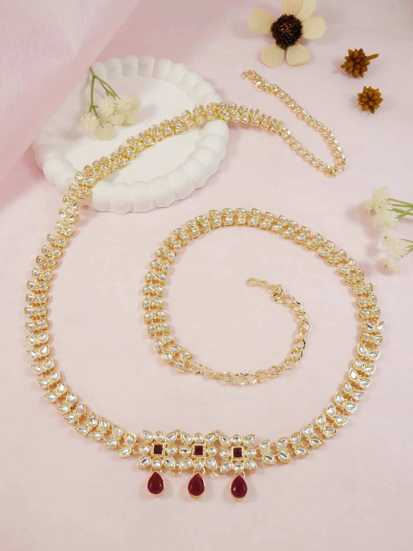 Joban Fashion Golden Zinc Alloy Waist Chain For Women | Swadesiicart