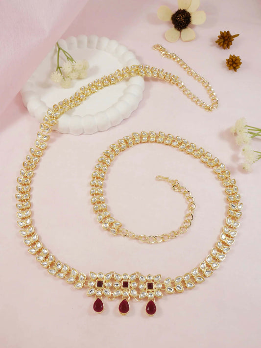 Joban Fashion Golden Zinc Alloy Waist Chain For Women | Swadesiicart