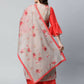 Ahalyaa Womens Chiku Chanderi Printed Kurta Palazzo Set | Swadesiicart