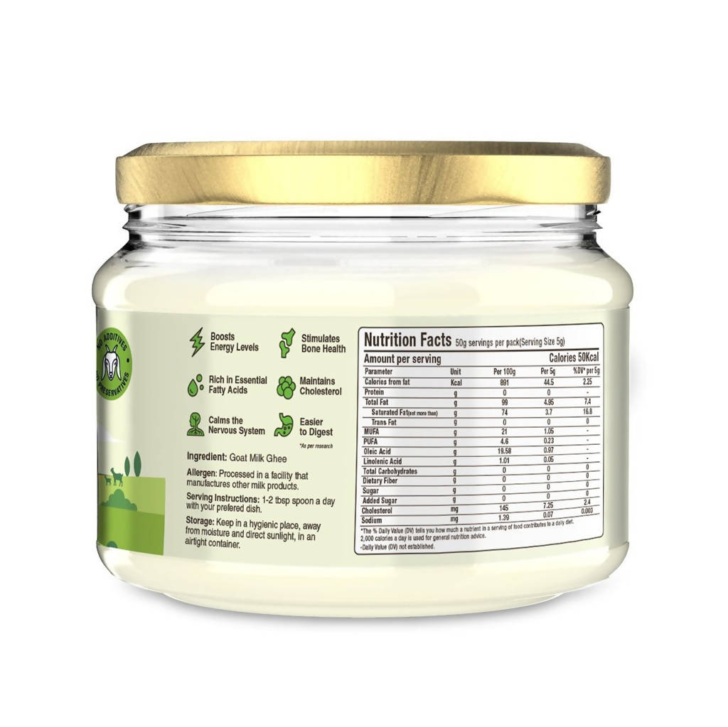 Aadvik Goat Milk Ghee | Made From Grass Fed Goats Milk | Natural & Pure Ghee | Swadesiicart