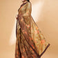 Beige Georgette Resham And Sequins Embroidery, Mukaish Studded Work Saree - Norita Hit Design - Swadesiicart