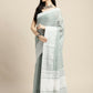 Shree Shyam Fashion Linen Sea Green Saree