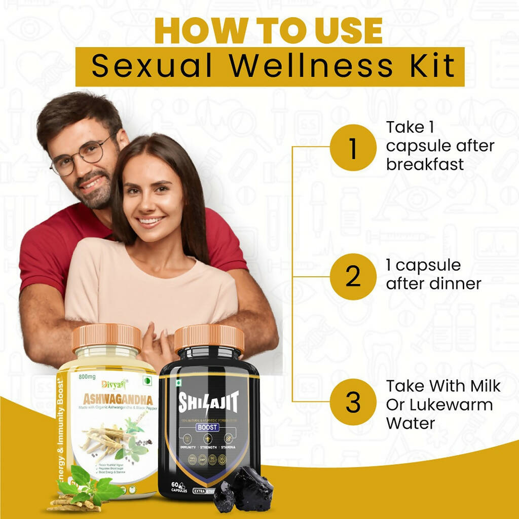 Divya Shree SJ Capsule and Ashwagandha Capsule Combo - Swadesiicart