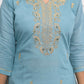 Lavender Viscose Silk Embroidery with Thread and sequence Stitched Suit With Dupatta - Tanisha | Swadesiicart