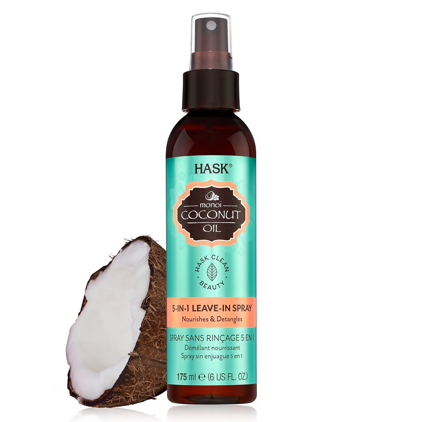 HASK Monoi Coconut Oil Leave-In Hair Spray | Swadesiicart