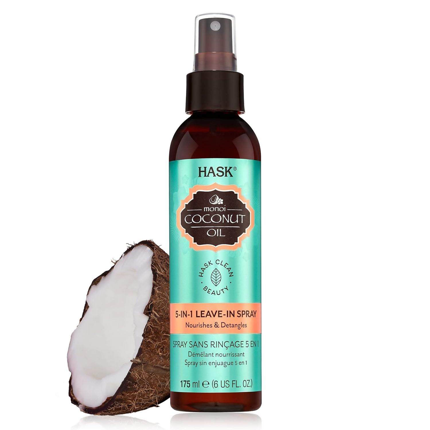 HASK Monoi Coconut Oil Leave-In Hair Spray | Swadesiicart