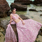 House of Panchhi Mauve Organza Sequins, Zarkan And Thread Embroidery Lehenga Choli & Dupatta | Swadesiicart