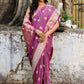 Joban Fashion Magenta Pure Katan Pure Handloom Banarasi Silk Saree | Swadesiicart