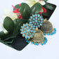 Mominos Fashion Johar Kamal Beautiful Kundan Work Jhumka With Sky Blue Beads - Swadesiicart