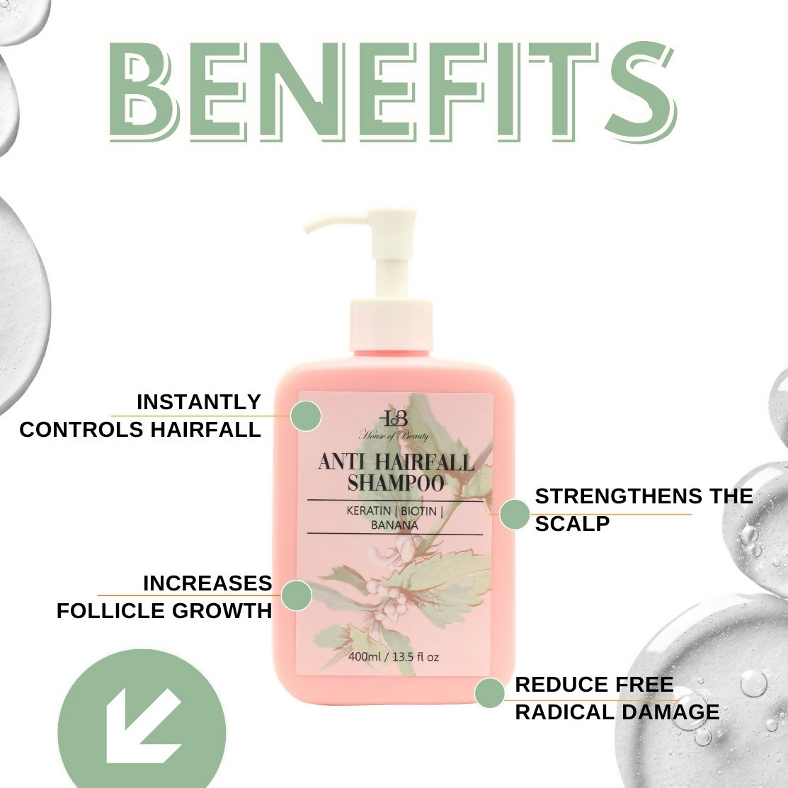 House of Beauty Anti Hairfall Shampoo - Swadesiicart