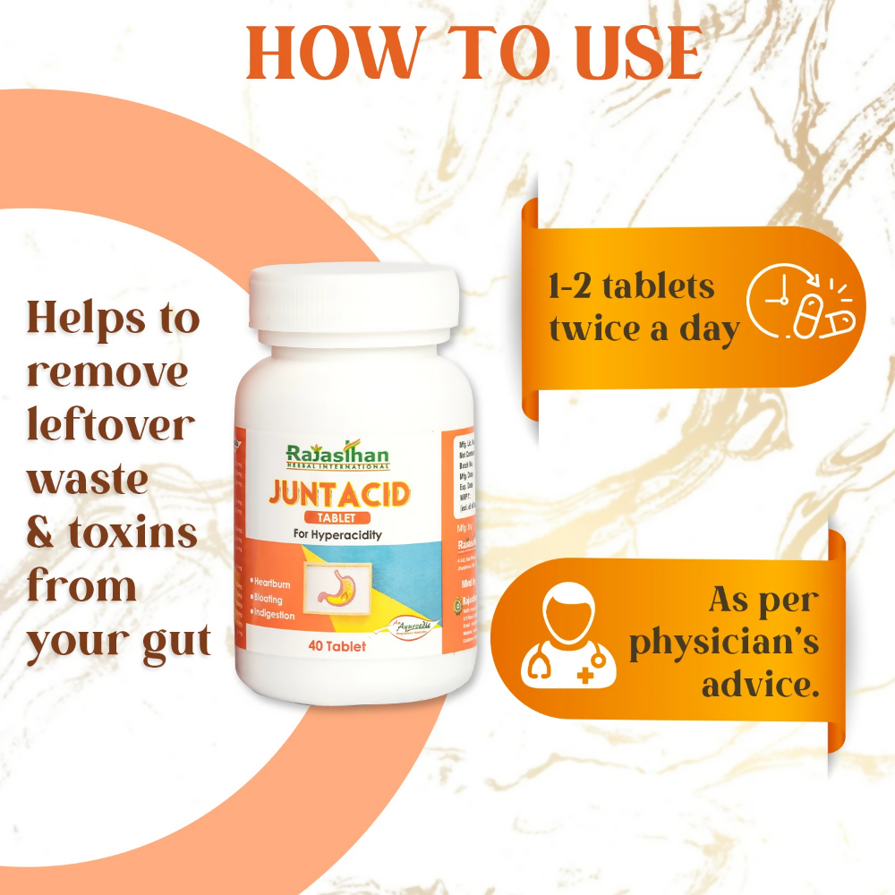 Rajasthan Herbals Junt Acid Tablets | Swadesiicart