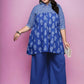 Ahalyaa Women's Traditional wear Tunic - Indigo blue | Swadesiicart