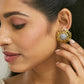 Nuyug 22k Gold Plated Filigree Statement Studs | Swadesiicart