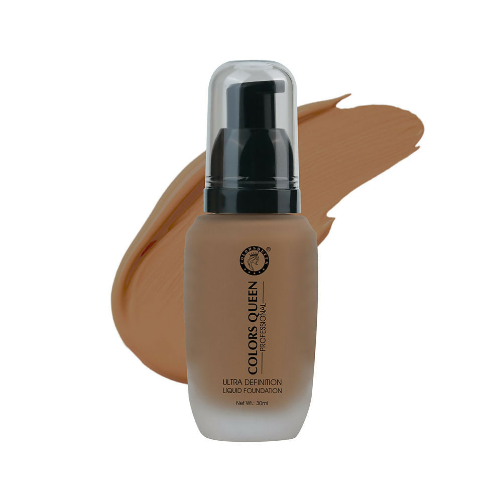 Colors Queen Ultra Definition Liquid Foundation - Caramel | Swadesiicart