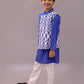 Lil Drama Shor-Gul Blue Kurta Pyjama with Jacket Set For Boys | Swadesiicart
