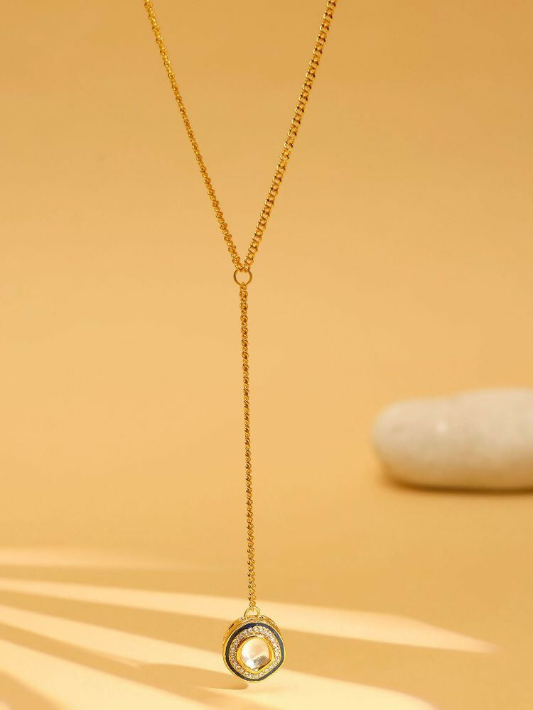 Gold Plated Kundan Necklace - Ruby Raang | Swadesiicart