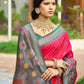 Shree Shyam Fashion Red Soft Silk Saree