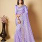 Vamsee Blue Organza Saree - Swadesiicart