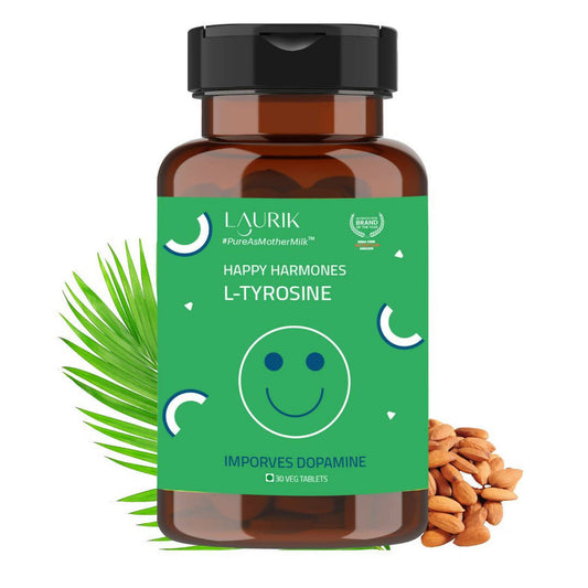 Laurik L-Tyrosine Support Cognitive Health Tablets | Swadesiicart