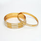 NVR Women's Set of 4 Gold-Polished CZ-Studded Traditional Bangles - Swadesiicart